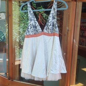 Victoria's secret silk satin owls & fairies top M